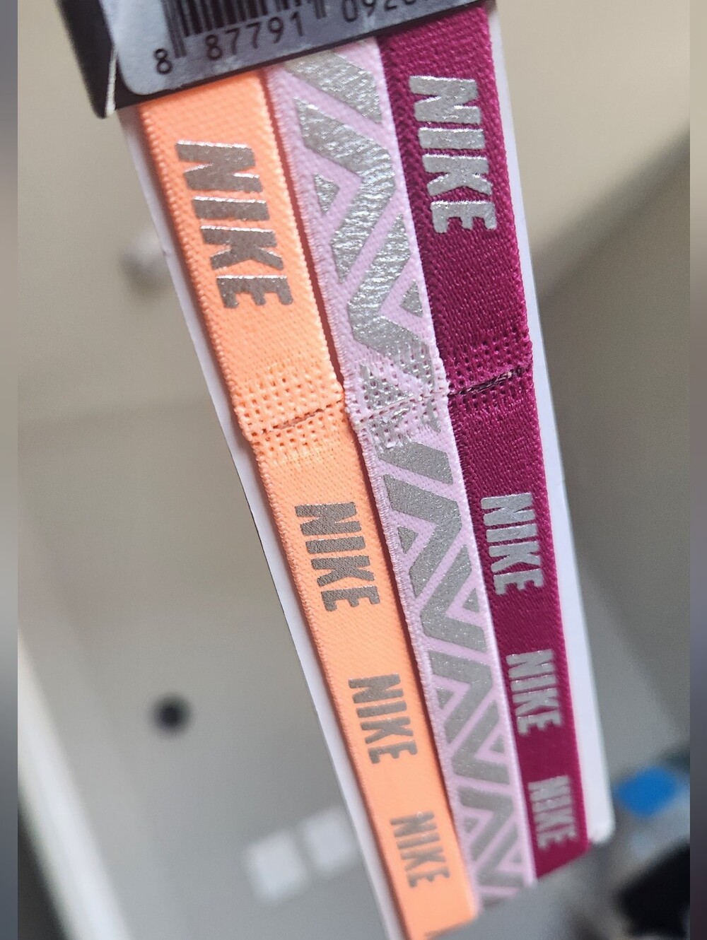 New Nike unisex METALLIC HAIRBANDS 3PK